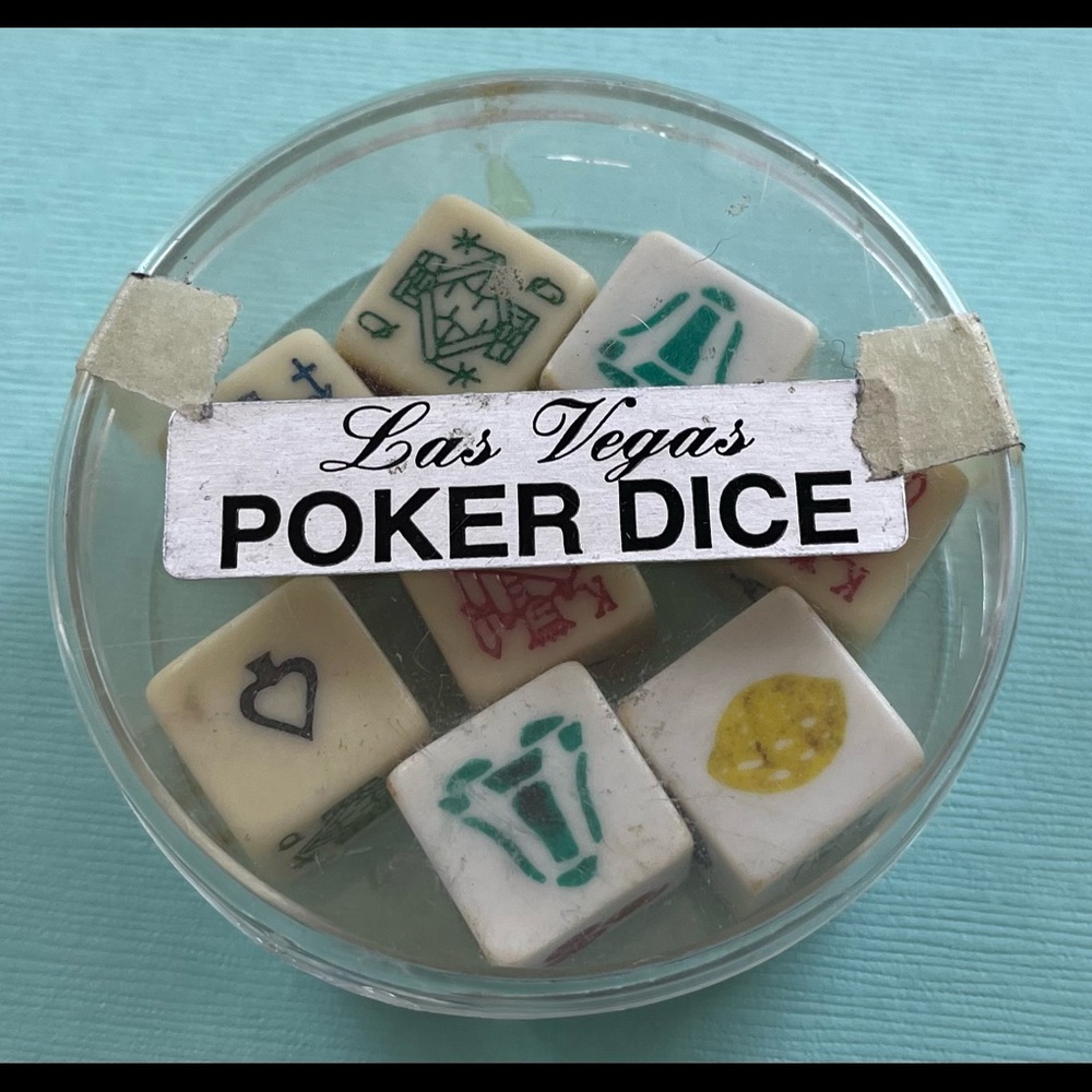 Vintage Las Vegas Poker Dice